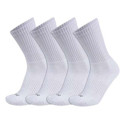 RC. ROYAL CLASS Cotton Socks for Men, Calf Length Sports Athletic, Hi-Performance, Ribbed, Soft, Breathable, Anti-Odour, Ventilated, Moisture Wicking, Anti Sweat Durable Socks, Pack of 4 Pairs