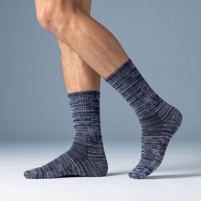 Thick Heavy Duty Thermal Socks For Men Cushioned Towel Warm Winter Woolen Socks, Calf Length Hi-Performance Soft Moisture Wicking Socks, Pack of 4 Pairs, Free Size, Multicolored