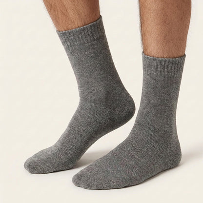RC. ROYAL CLASS Men's Woolen Calf Length Solid Thick Terry Winter Wear Socks (Multicolor, Free Size) - Combo Pack of 5 Pairs