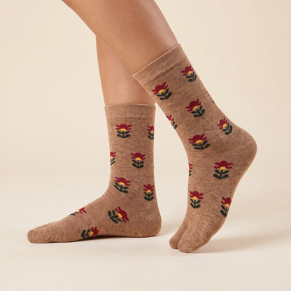 RC. ROYAL CLASS Women's Warm Woolen Calf Length Thick Terry/Towel Multicolored Socks(Pack of 3 Pairs)(Winter wear socks)